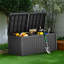 Decksplore 190 Gallons Water Resistant Resin Lockable Deck Box-101580634