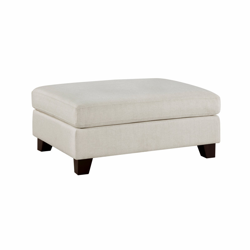 Repose-pieds rembourré en tissu et tissu 1 pièce
