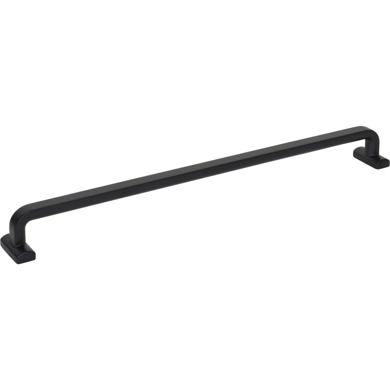 Harrison Bar Pull, Flat Black, 12" Center to Center