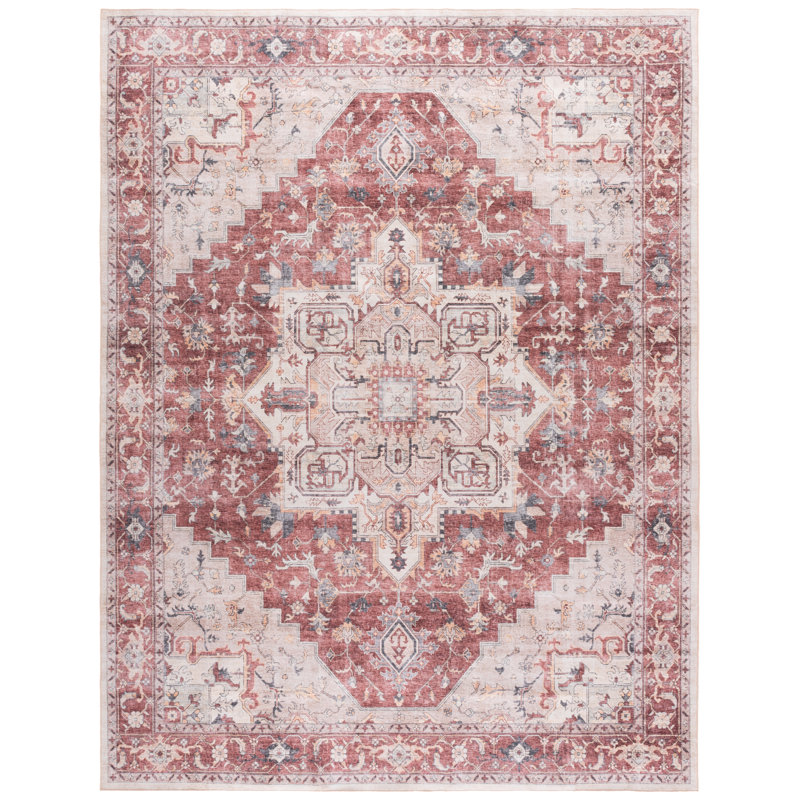 Sarisha Performance Machine Washable Oriental Rug, Rectangle 4' x 6'