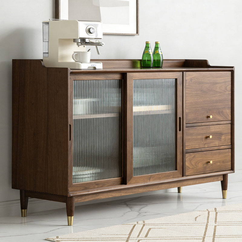 Buffet simple et moderne avec rangement rétro, H 39,37 po x l 47,24 po x P 15,74 po