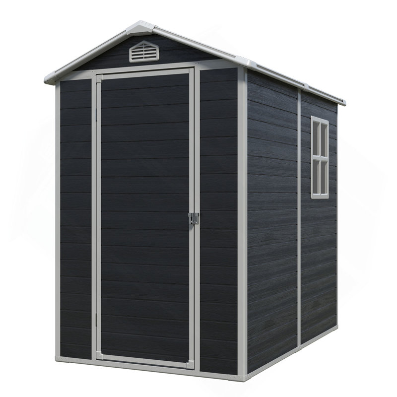 4 ft x 6 ft Outdoor plastic Storage Shed with floor