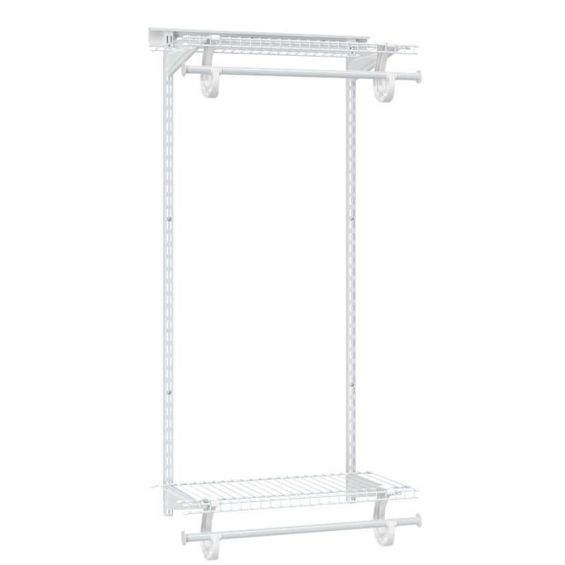 Shelftrack 2' Double Hang Wire Shelf Kit