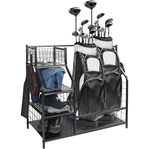 Arlmont & Co. Mynika Freestanding Adjustable Sport Rack 