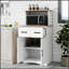 Armoire de rangement polyvalente en bois avec tiroir et tablettes réglables pour les cuisines de campagne et modernes