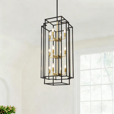 Luminaire suspendu de style lanterne lanterne noire rétro Vintage 