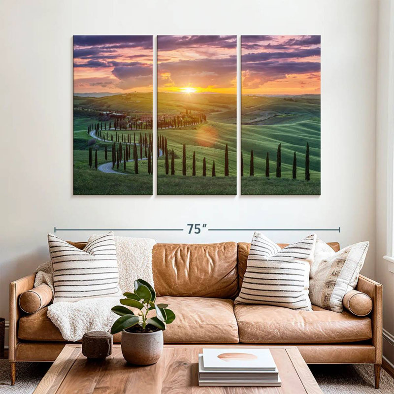Sebbie Sunset Over Tuscany, 42" H x 65" W