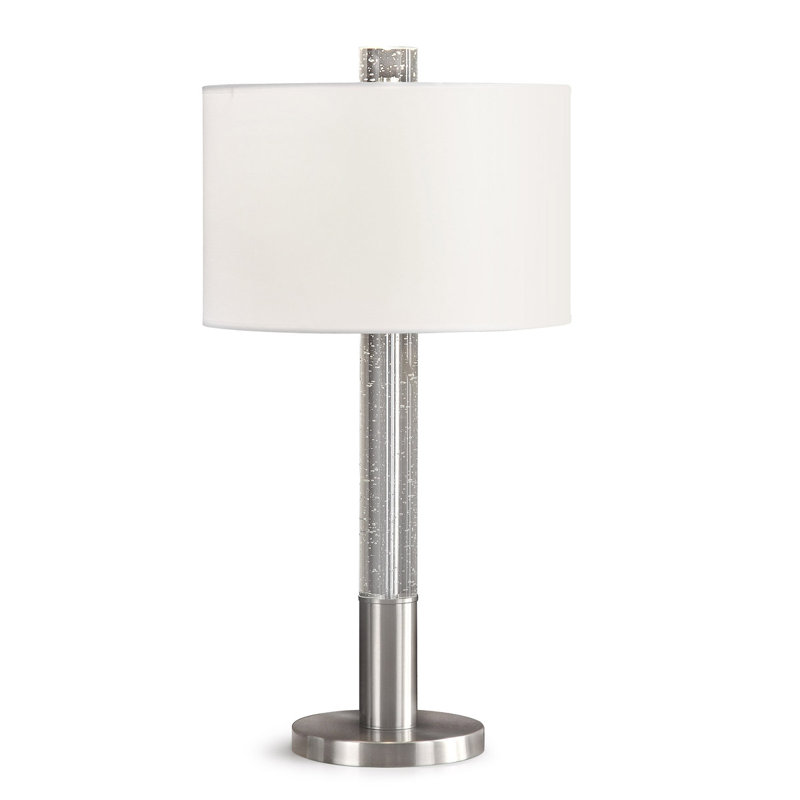 Lampe de table 29,5 po Kist, Nickel brossé