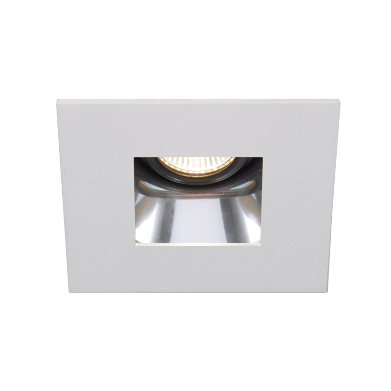 2.375" Square Recessed Trim, White