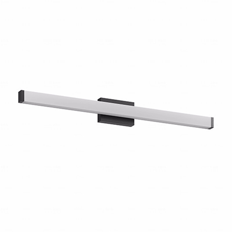 Finition noire en métal de style moderne pour la salle de bain Luminaire pour installation sur miroir 41 pouces avec luminaire à DEL pour meuble-lavabo
