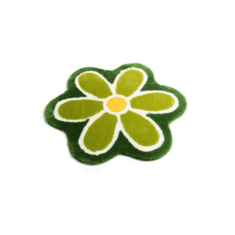 Tapis de bain antibactérien en acrylique antidérapant de 35,4 pouces de diamètre | 100% acrylique, hauteur de poils de 0,4 pouce, 1450 g / m² | Lavable à la machine à 86 ° F, facile d'entretien | Parfait pour les salles de bain sécuritaires et élégantes, durable et doux