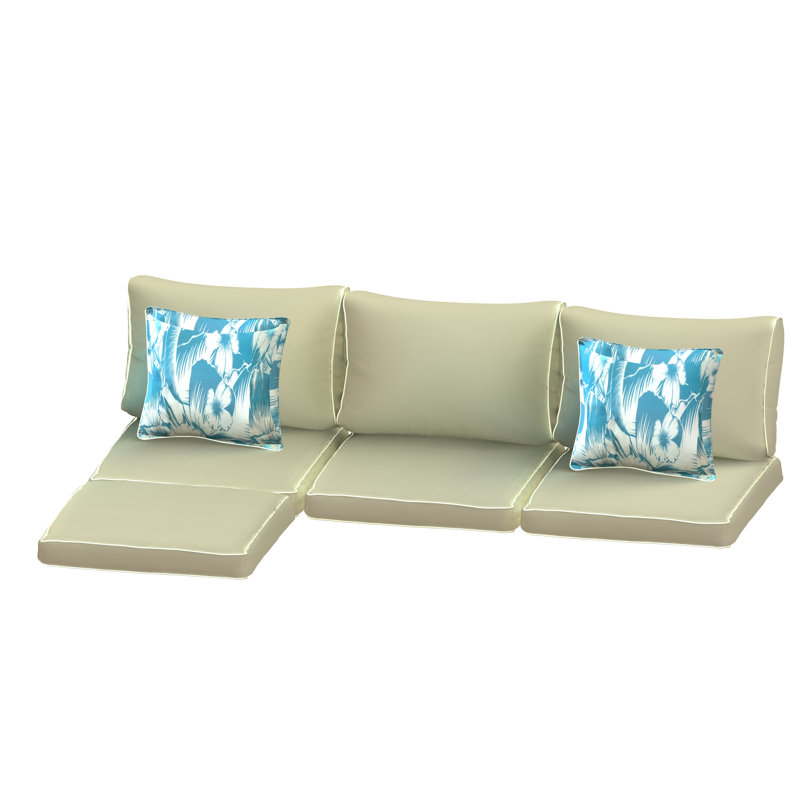 Quesha Outdoor 3'' Sofa Seat Cushion