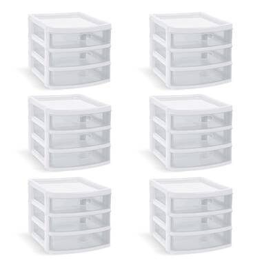 Storage Drawers Organizer Drawer Plastic Small Box Three Container
