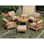 Outdoor 7 - Piece Teak Conversation Set