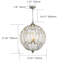 Lustre en cristal à 6 lumières à intensité variable Thurber