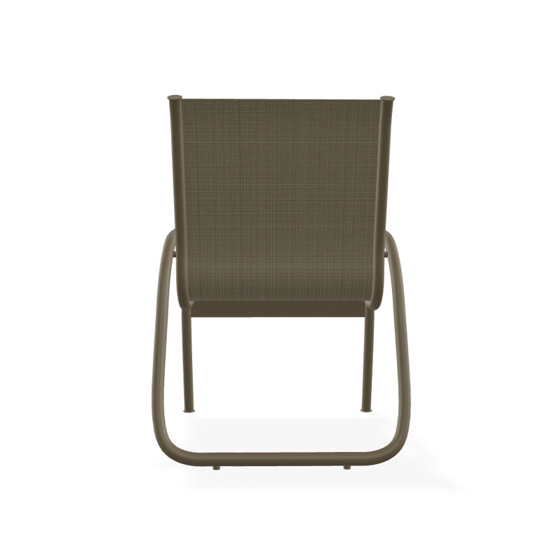 Fauteuil de patio Gardenella, Tweed Sunbrella® brun, Bois de plage texturé