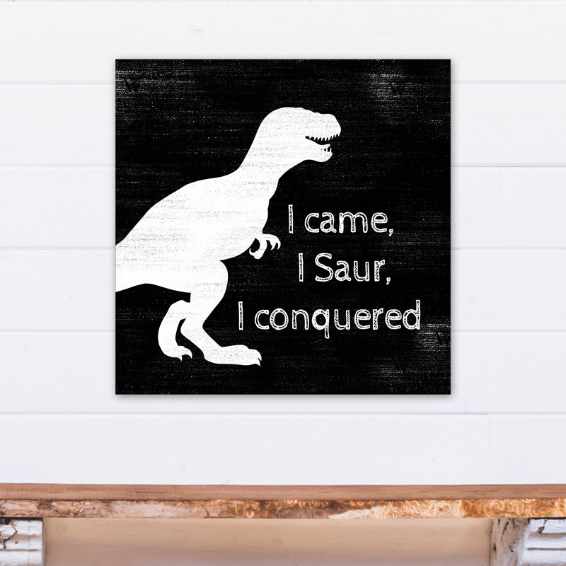 « i is i saur i conquerors », art encadré Macpherson, H 24 po x l 24 po x P 1,25 po, Toile tendue