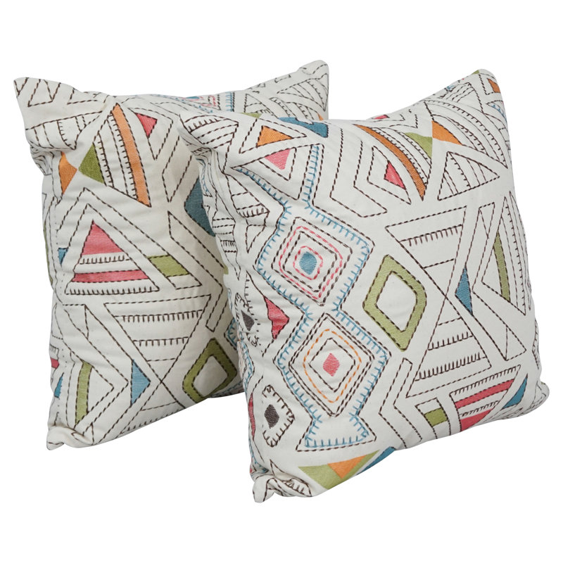 Ensemble de 2 coussins décoratifs en jacquard 20 po x 17 po, Jardin Barista