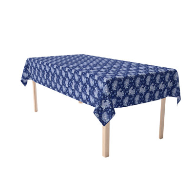 Rectangular Tablecloth, 100% Cotton, Floral 181