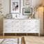 Armoire d'appoint en bois manufacturé blanc massif
