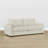 Greek 90.5"W  3-Seater Modern Upholstery Sofa-1205886432