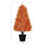 Arbres artificiels d'arbres artificiels d'arbres artificiels d'arbres artificiels artificiels de 2,5 pi 2,5 pi-1276393554