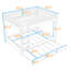 Lit superposé au-dessus de grand lit en bois avec lit gigogne simple TG-335200717
