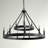 Emmalynn 12 - Light Steel Dimmable Round Chandelier