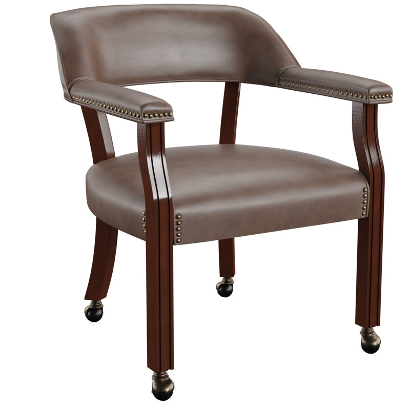 Alandria 18'' H Upholstered Dining Chair, Brown