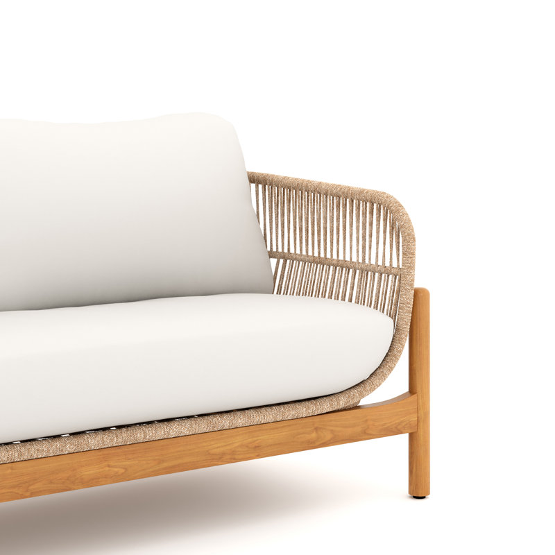Causeuse de patio en bois Lyal