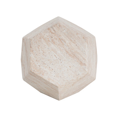 Bellantoni Outdoor/Indoor Lightweight Concrete Hexagonal Side Table
