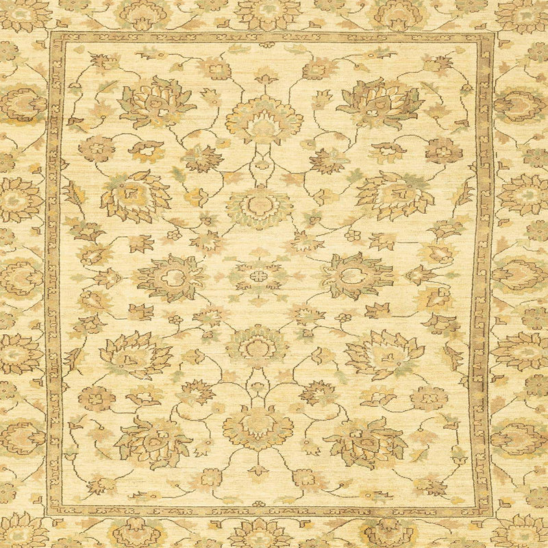 Tapis décoratif multicolore à motif abstrait, Carré 8 pi