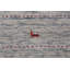 Tapis tribal ivoire et bleu de style Gabbeh 8 x 10