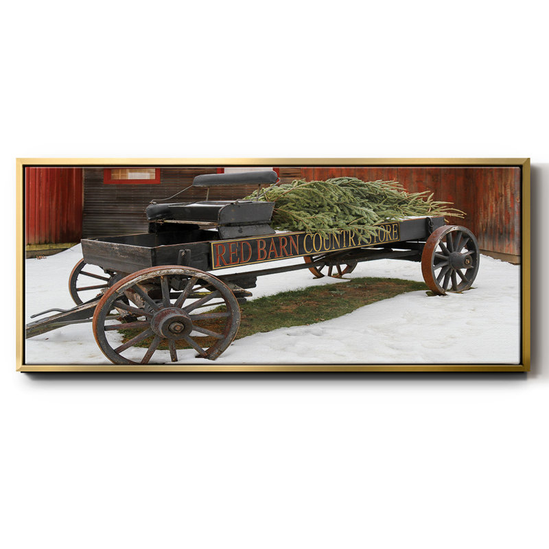 Country Store Wagon - Toile avec cadre, H 12 po x l 30 po