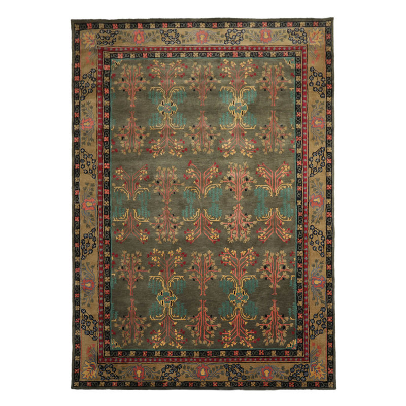 Rectangle Pavol Oriental Handmade Tufted Wool Area Rug, Rectangle 10 pi x 14 pi