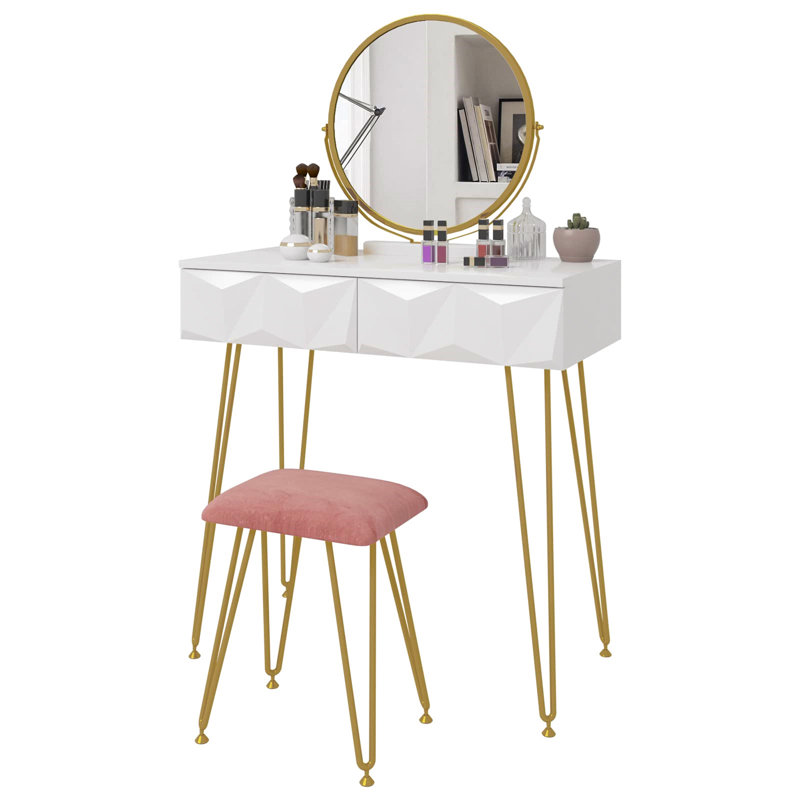 Coilin Dressing Table with Mirror