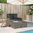 Ebern Designs Patio Sofa With Cushions 2-Seater Poly Rattan-107166759-107166782