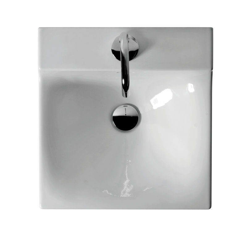 Lavabo de salle de bain mural 17 po Buddy Ceramic