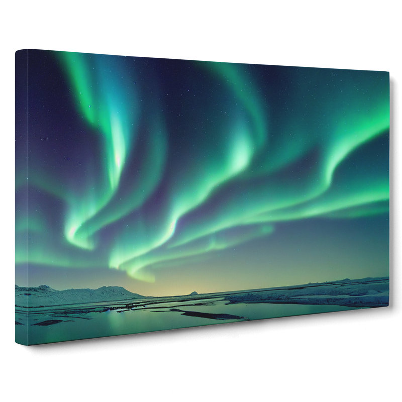 Righteous Aurora Borealis - Wrapped Canvas Print, 35cm H x 50cm W x 3cm D
