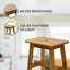 Banc de douche en bois massif Jaouad