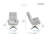 Leblanc 29" Modern & Contemporary Swivel Chair with Chenille Fabric Upholstery, Matching Ottoman, High-Density Foam Cushions-1106223474