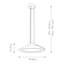 Araby 1 - Light White Painted LED Cone Pendant