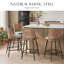 Upholstered Chenille Bar Stool-1923826749