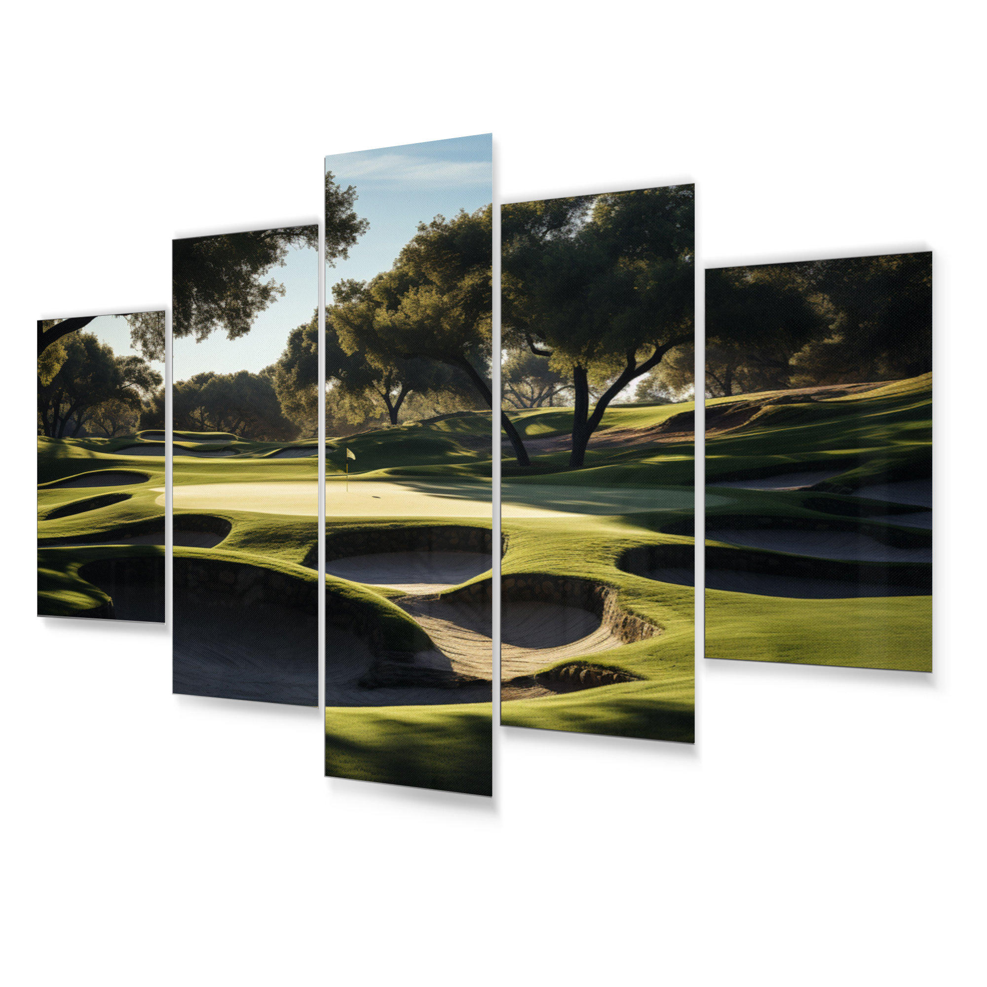 DesignArt Golf Precision Putt I Sports Metal Wall Art Living Room Set