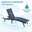 2 chaises longues de piscine toutes saisons de conception ergonomique avec dossier réglable-2081319155