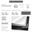 Extra Large Wall Art Fabric Print - Black & White Abstract Ink Wave Modern Living Room Decor - "Frame Assembly Required (Unfinished Frame)"-130842336