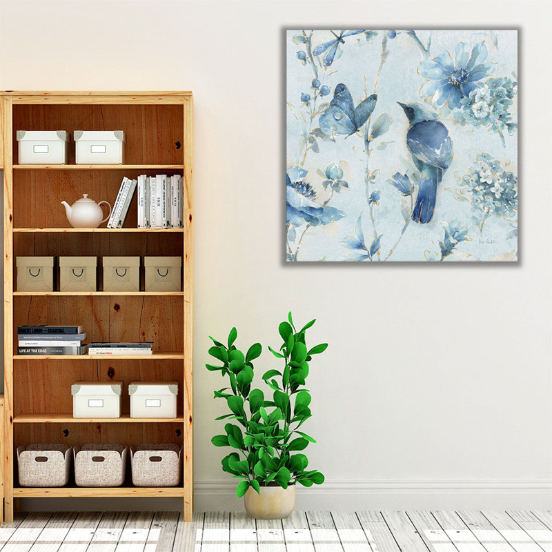 Indigold XII - Canvas Print Wall Art, 24" H x 24" W