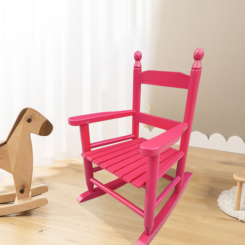 Rose Red 'S Rocking Chair - Ideal For All Indoor And Outdoor Settings Solid Hardwood Composed Back Support Comfort Easy Assembly 110 Lbs Weight Load Seat Fit Any Spaces Produced Option Limit