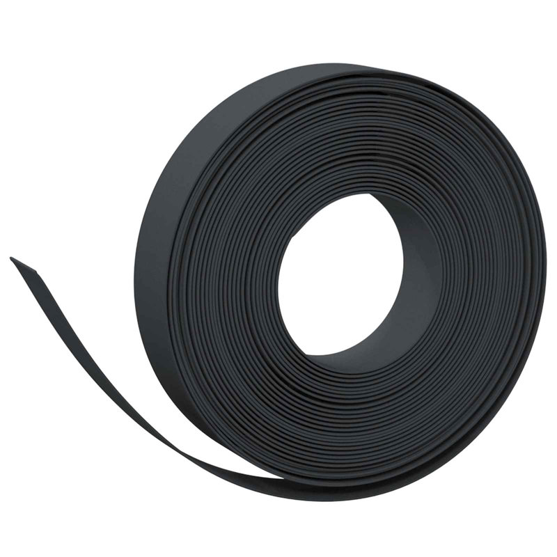 2500 cm W Lawn Edging Fencing, 10cm H x 2500cm W, Black