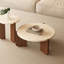 Table basse style français avec pieds en teck-106616806